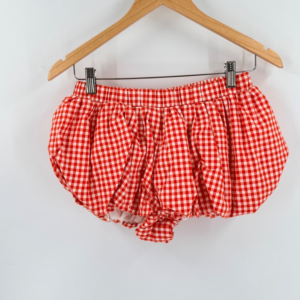 Aritzia Sunday Best Gingham Bloomers Red 2XS Coquette Cottagecore Summer Shorts